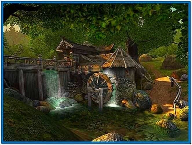 3d moving waterfall screensaver - Download free
