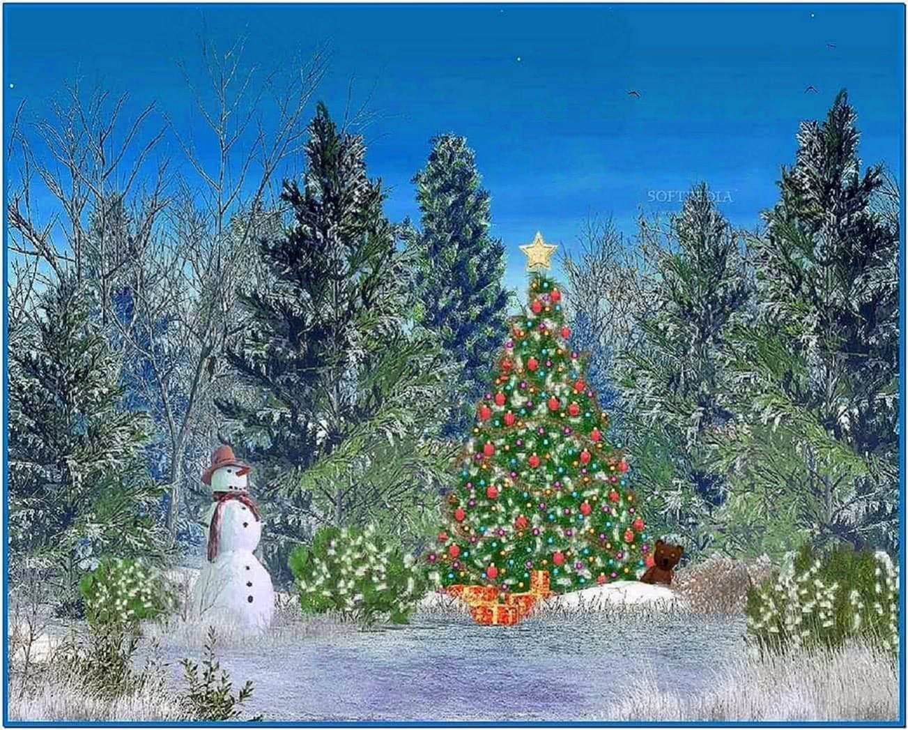 Animated christmas screensavers with sound - Download free