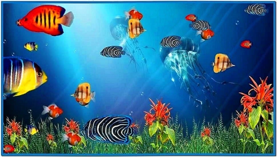 Animated fish aquarium screensaver - Download free