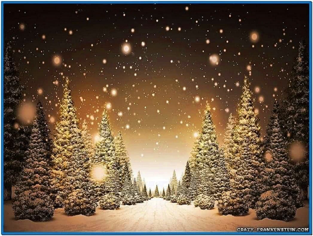 Christmas snow scenes screensaver - Download free