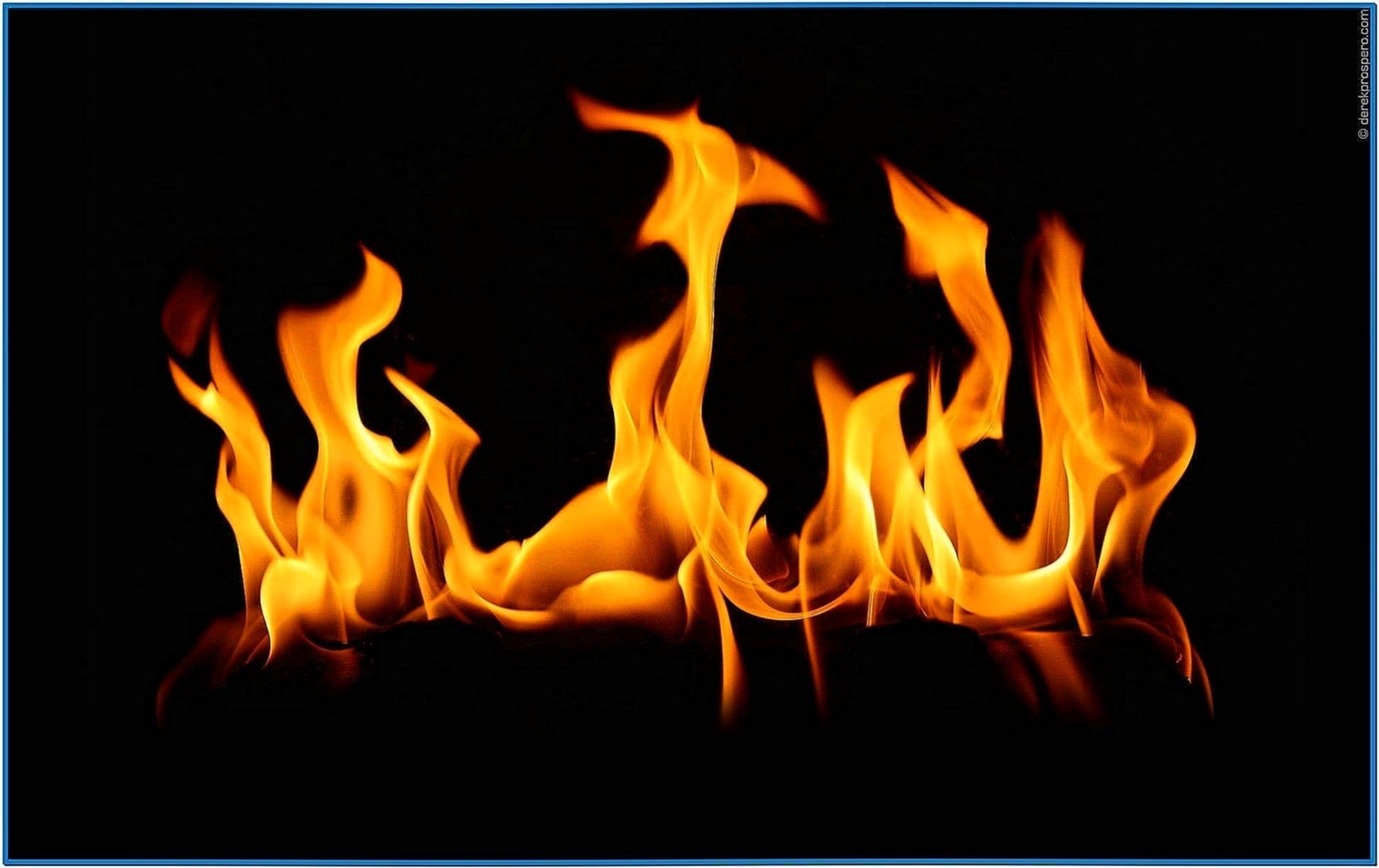 Fire screensaver flames - Download free