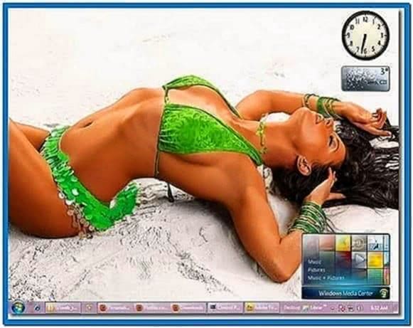 Hot chicks in bikinis screen saver