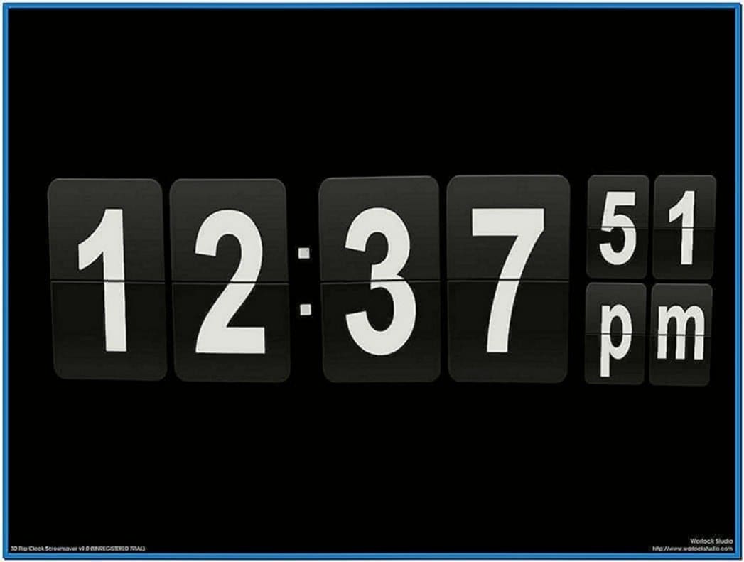 clock screensaver on mac