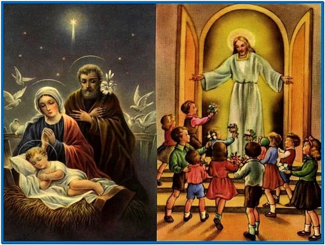 Religious christmas wallpaper screensavers - Download free