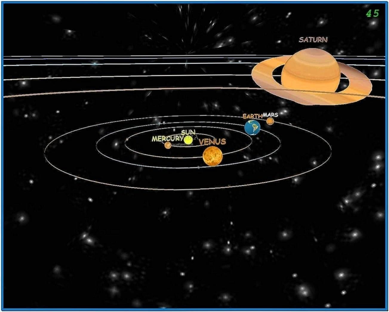 Solar system 3d screensaver full version - Download free