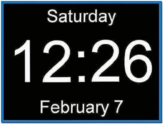 Windows 7 digital clock screensaver - Download free