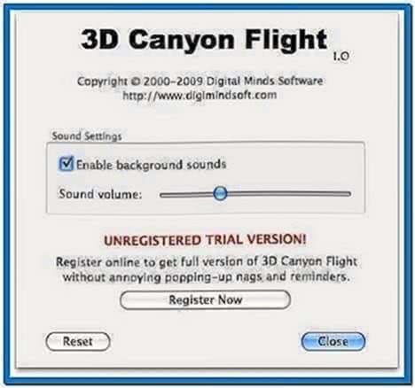 3D Canyon Flight Screensaver