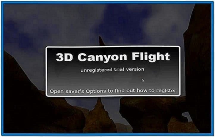 3D Canyon Flight Screensaver Mac