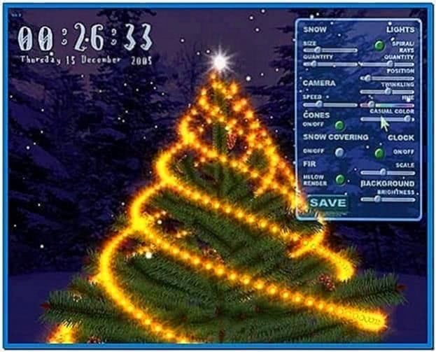 3D Christmas Tree Screensaver Software