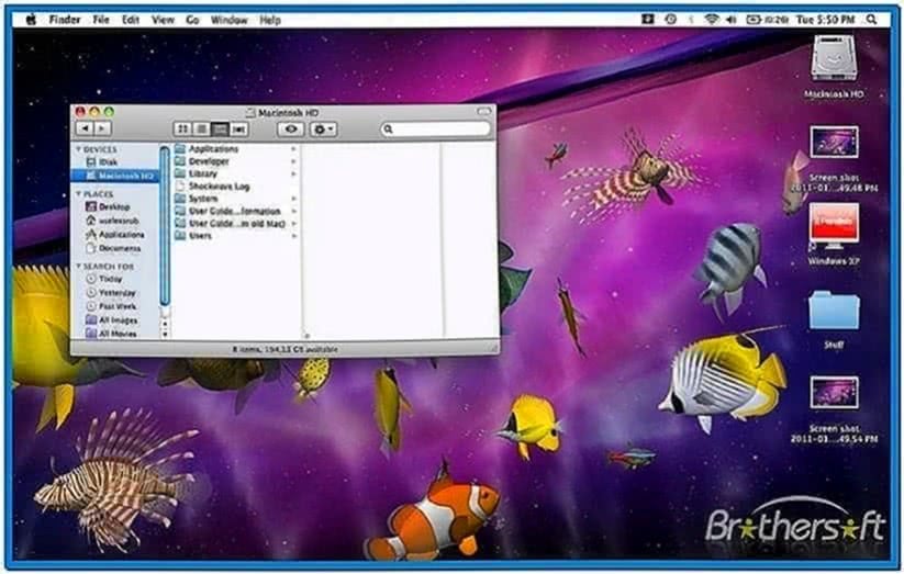 3D Desktop Aquarium Screensaver 1.8 Mac