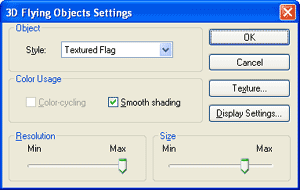 3D Flying Objects Screensaver Windows 7