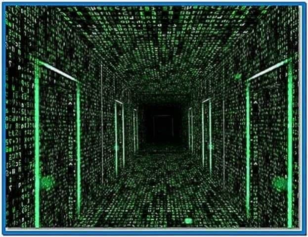 3D Matrix Corridors Screensaver
