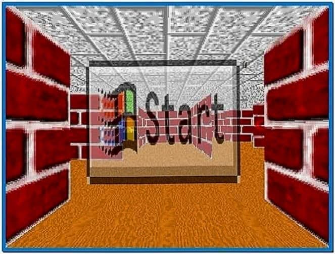3D Maze Screensaver Windows 7