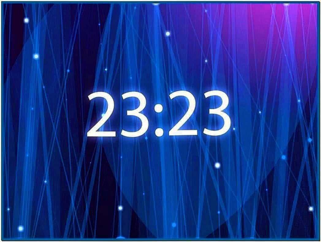 7art Screensavers Clock
