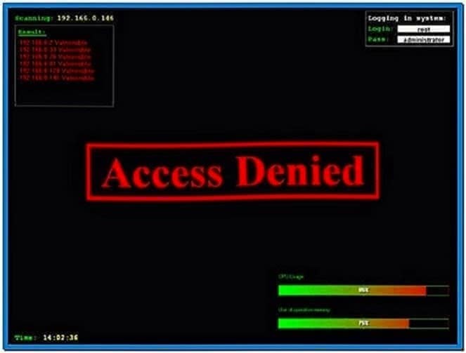 Access Denied Screensaver 1.4