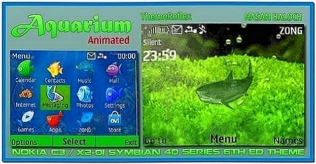 Aquarium Screensaver for Nokia X2-01