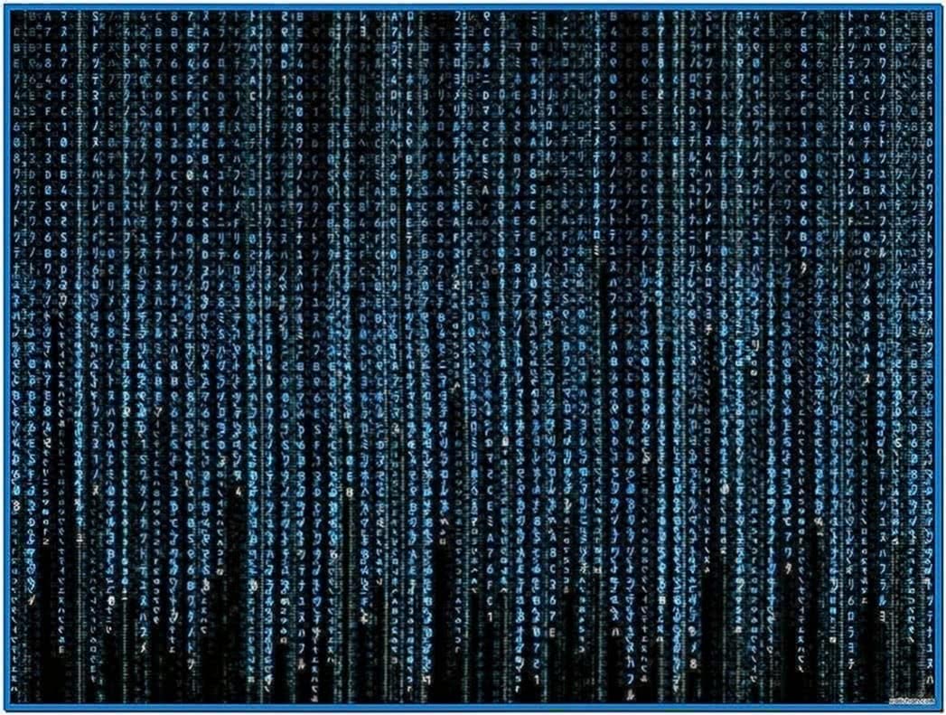 Blue Matrix Screensaver Mac