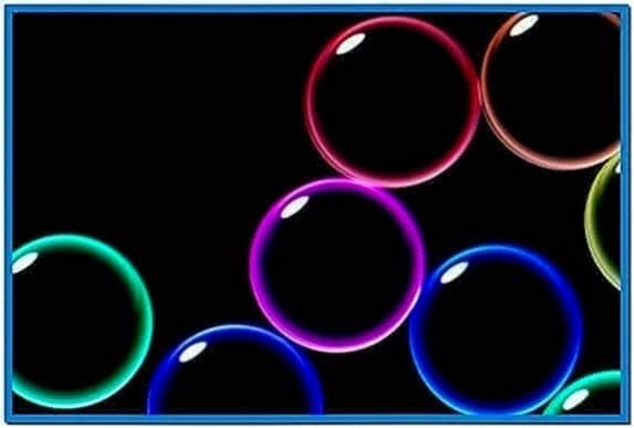 Bubbles Screensaver Has Black Background