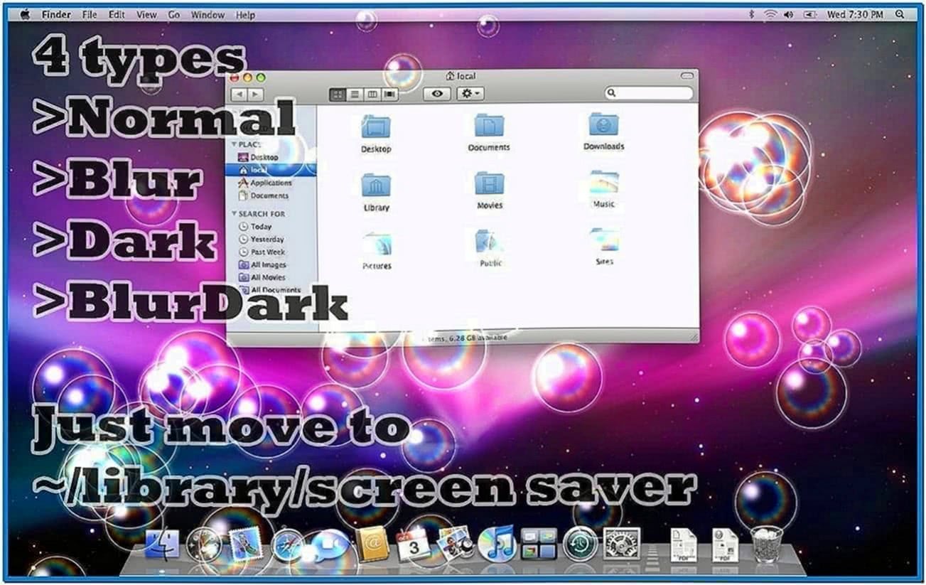 Bubbles X Screensaver Mac
