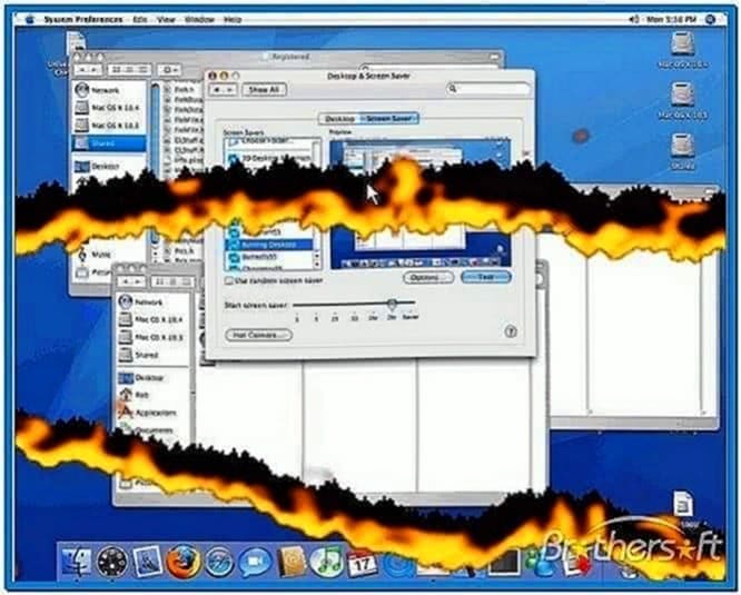 Burning Desktop Screensaver Mac