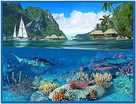Caribbean Islands 3D Screensaver and Animated Wallpaper