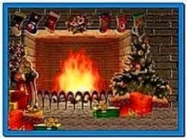 Christmas Living 3D Fireplace Screensaver