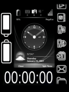 Clock Screensaver for Mobile Phone 176x220
