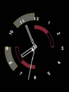 Clock Screensaver for Mobile Phone 176x220