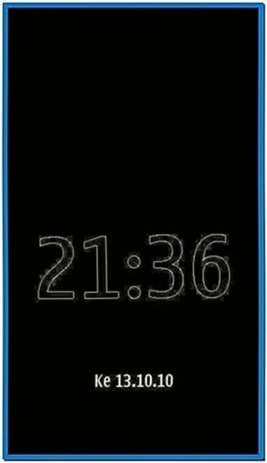 Clock Screensaver for Nokia N8