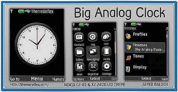 Clock Screensaver for Nokia X2-01