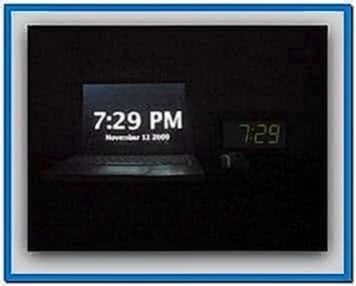 Clock Screensaver With Alarm