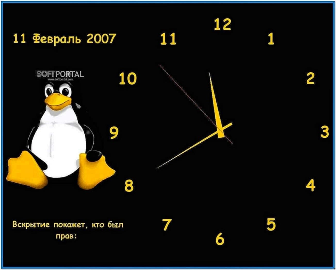 Custom Clock Screensaver