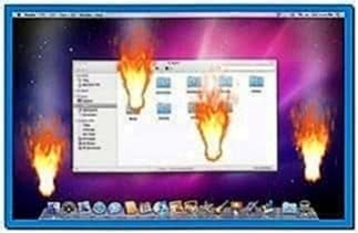 Desktop on Fire Screensaver Mac