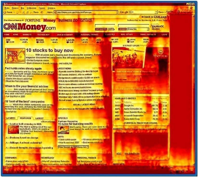 Desktop on Fire Screensaver