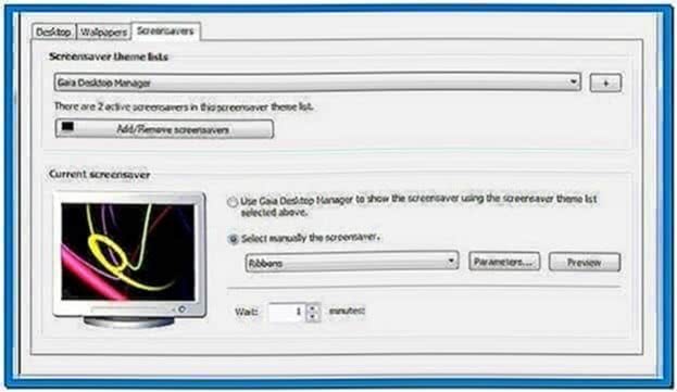 Desktop XP Screensaver Manager