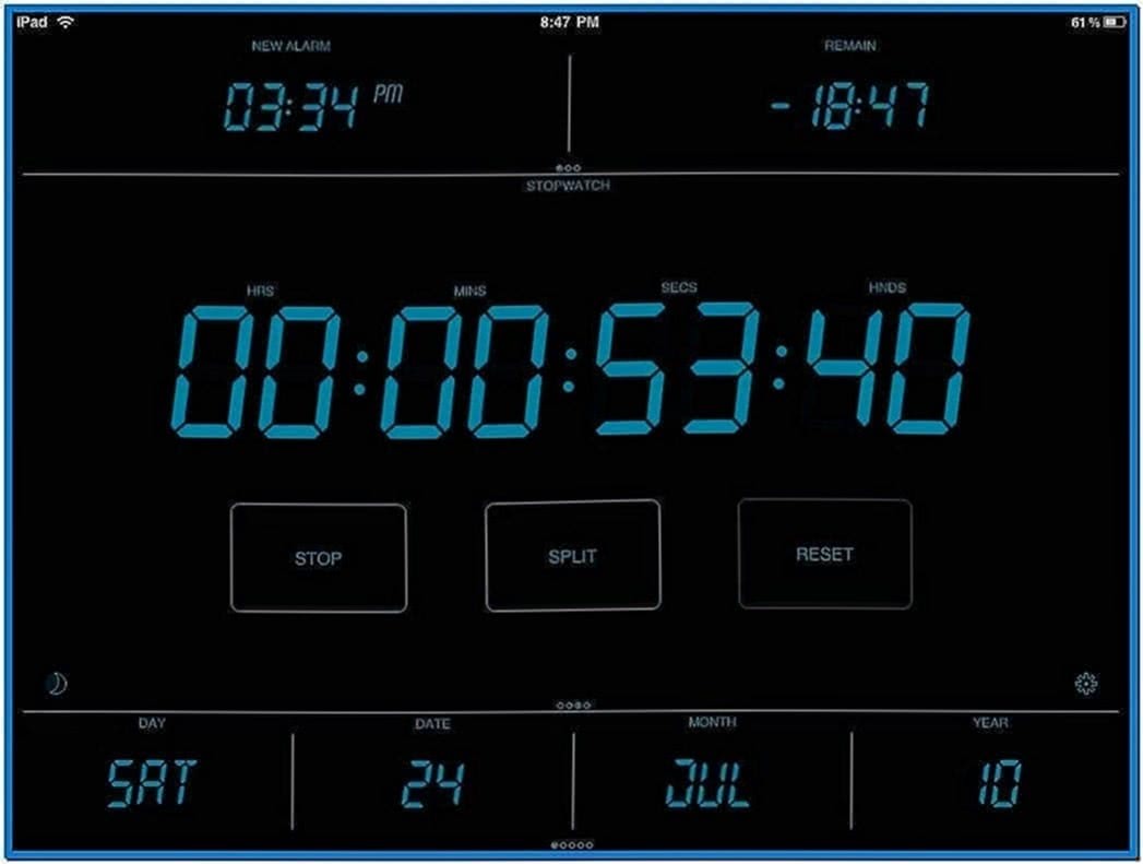 Digital Alarm Clock Screensaver