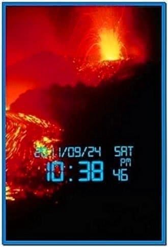 Digital Clock Screensaver for Android Phone
