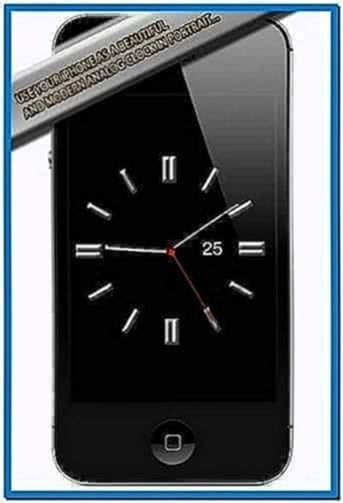 Digital Clock Screensaver iPhone