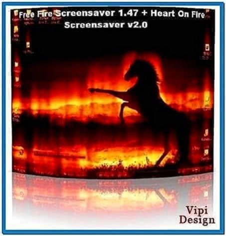 Fire Screensaver 1.47 Heart on Fire