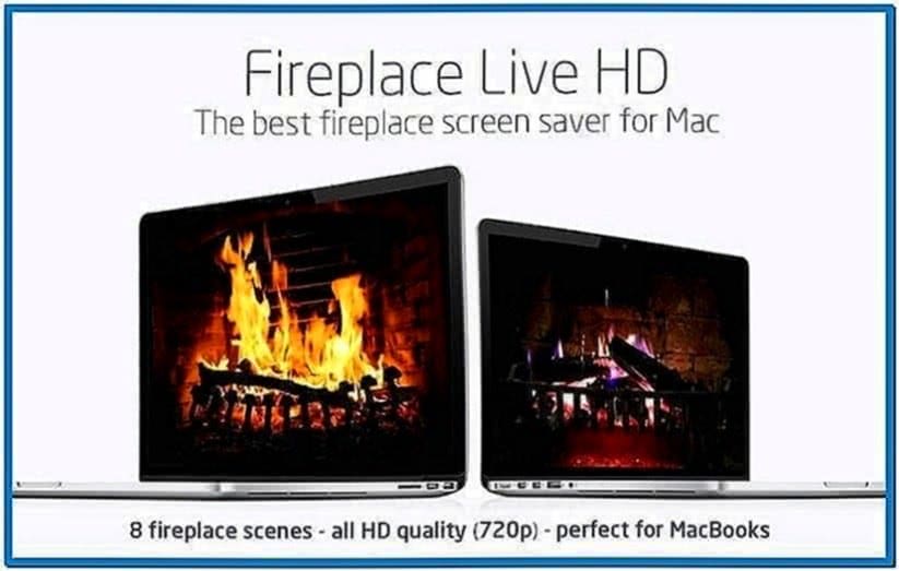 Fireplace HD Screensaver Mac