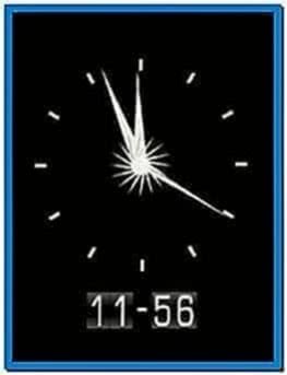 Flash Clock Screensaver for Mobile