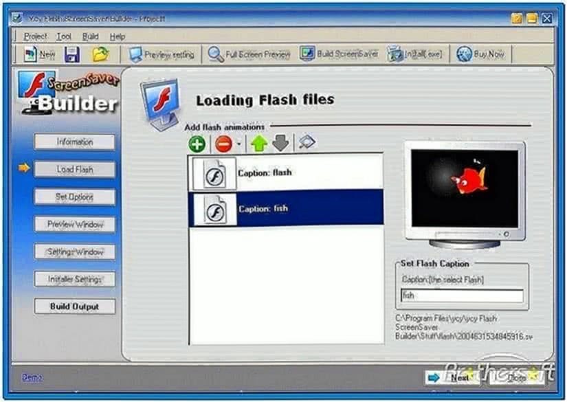 Flash Screensaver Builder