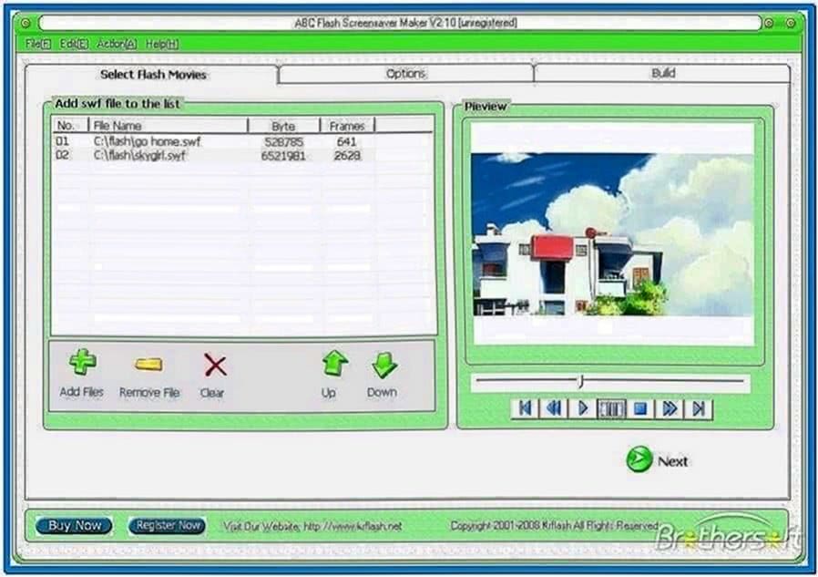 Flash Screensaver Software