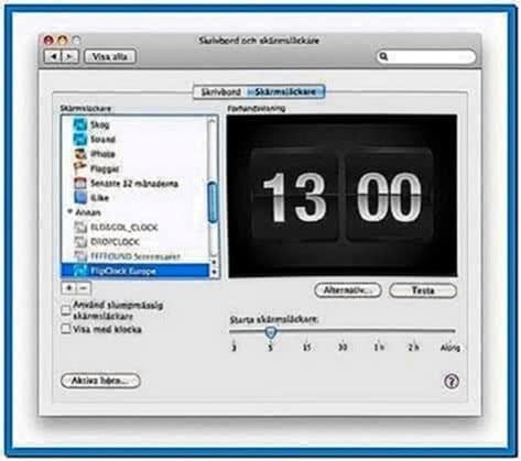 Flip Clock Screensaver Mac OS X Snow Leopard