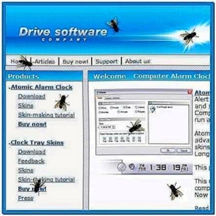 Fly on Desktop Screensaver