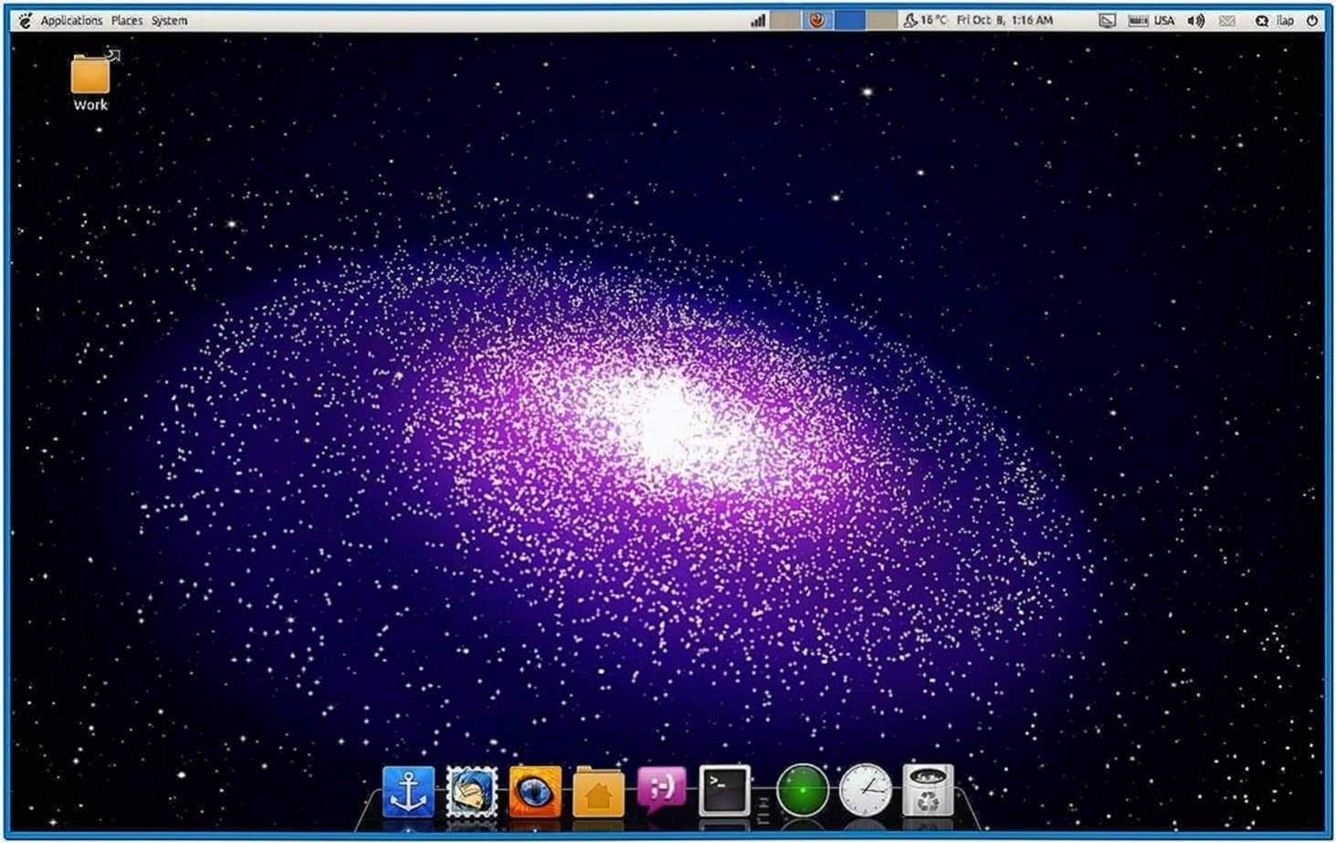 Galaxy Screensaver Ubuntu