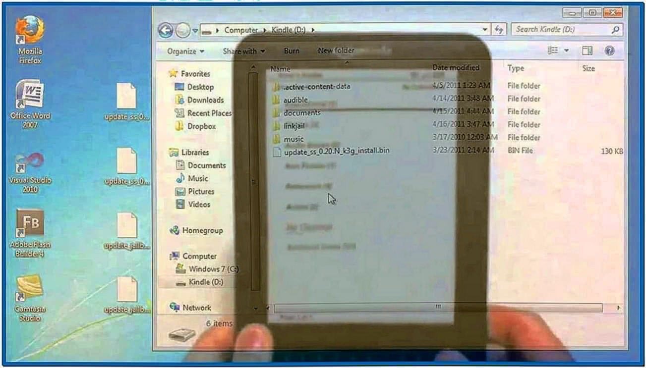 Kindle 3 Screensaver Hack 3.3