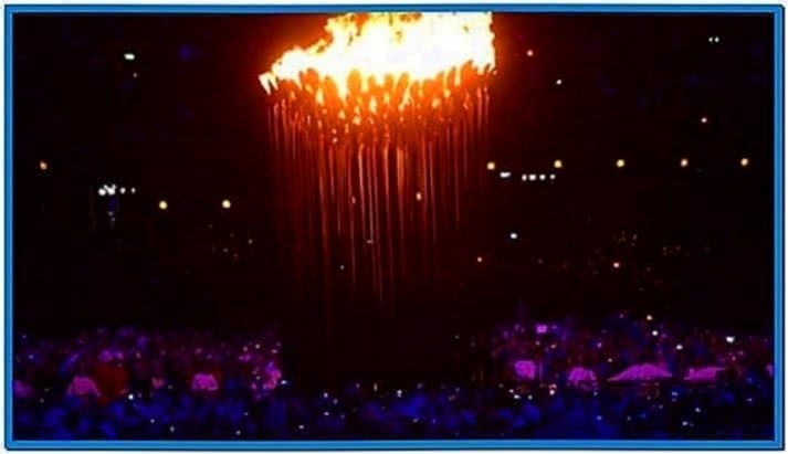 London 2020 Olympic Flame Screensaver