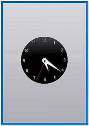 Mac OS Analog Clock Screensaver