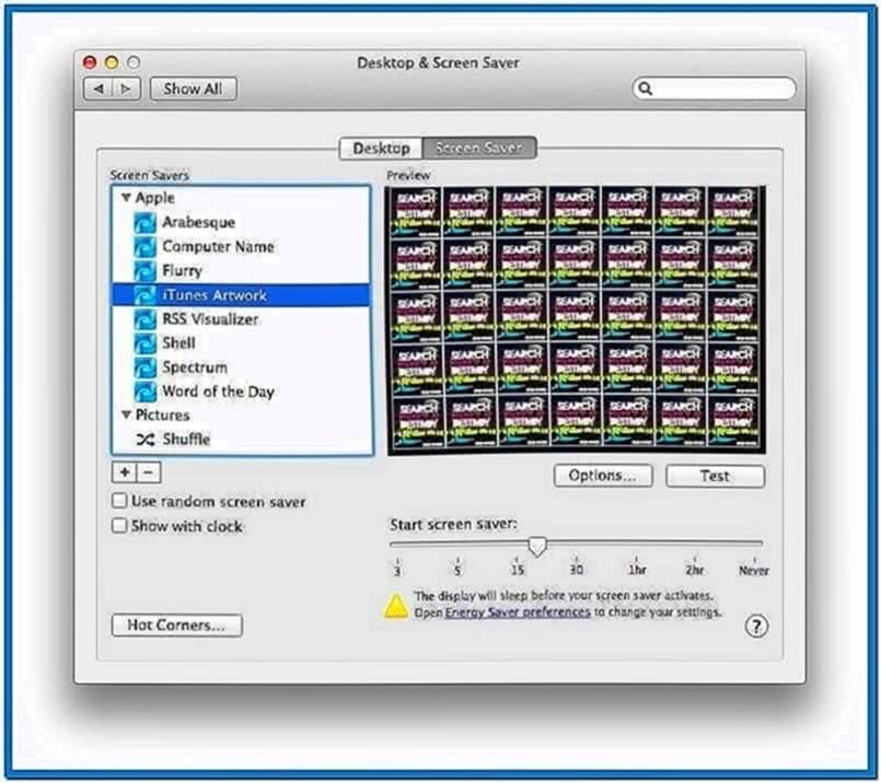 Mac OS Lion Screensavers